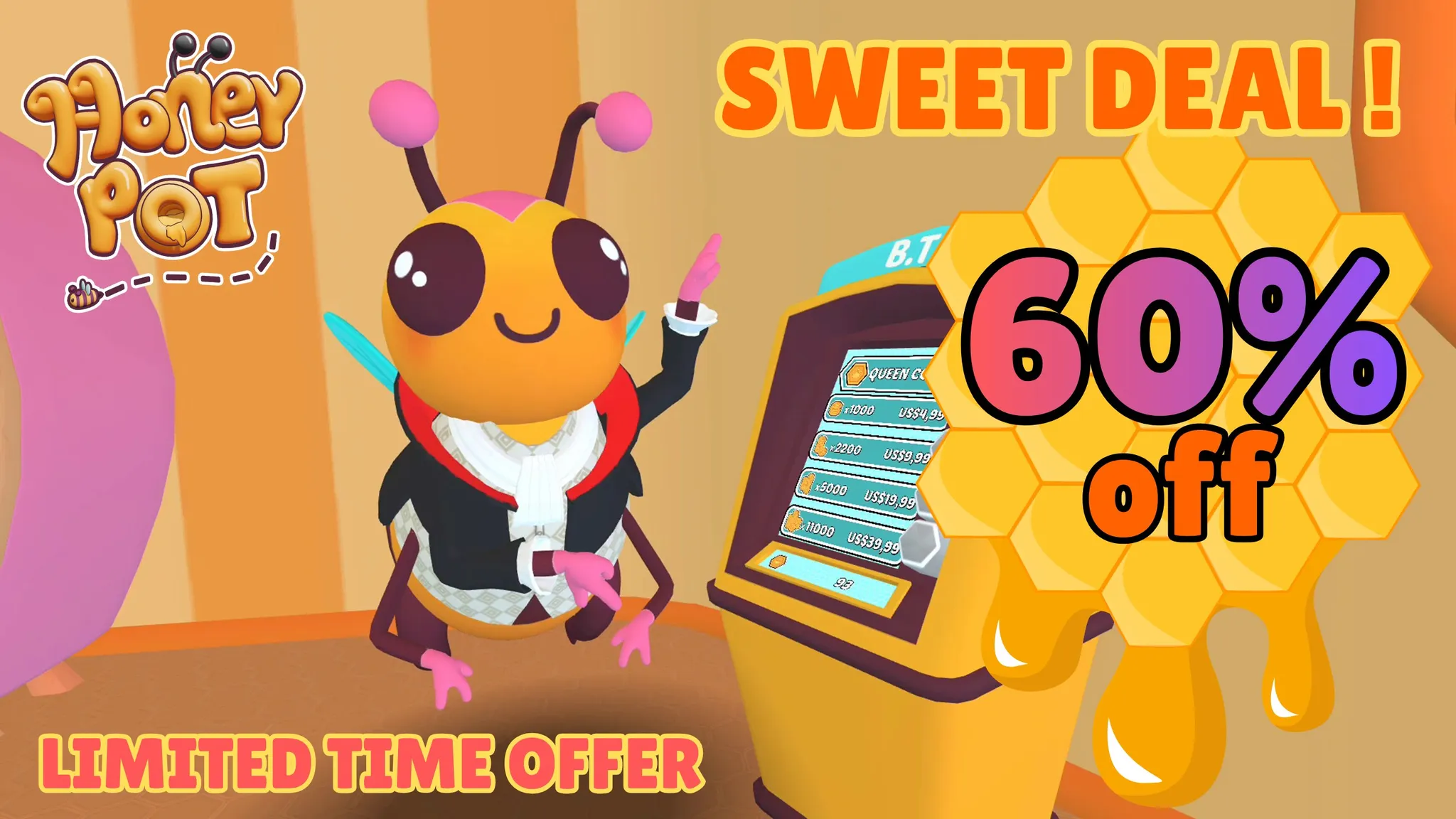 Медовый улей в VR: скидка 60% на Honey Pot до 25 мая